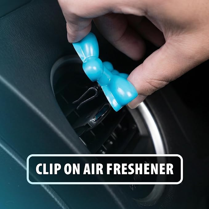 Little Pup 96613 Blue Raspberry Slushy Scent Car Air Freshener Clip Provides Long-Lasting Freshness in a Compact Design, Fights Odors for up to 45 Days, Cute Car Odor Eliminator, Non-Toxic, Pack of 1