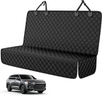 Dog Car Seat Cover for SUV, Waterproof Back Seat Cover for Toyota Tacoma/Jeep Grand Cherokee/Ford Explorer/Ranger/Chevrolet Colorado, Scratch-Proof Nonslip Durable Rear Seat Cover for Dogs