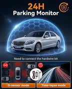 Dash Cam Front and Rear Inside, 4K Full HD 3 Channel Dash Camera for Cars, Free 32GB Card, Dashcam with 24H Parking Mode, Night Vision, G-Sensor, 170°Wide Angle, Loop Recording