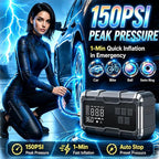 8000A Jump Starter with Air Compressor, Portable Tire Inflator, German-Tech Fast-Charging Power Bank Car Battery Booster for Car Owners Camping, Road Trips, Family Safety & Gift Giving (A3)