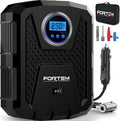 Tire Inflator Portable Air Compressor, Air Pump for Car Tires and Bikes, Car Tire Pump w/Auto Shut Off, 150 PSI, 12V DC, LED Light, Carrying Case, Perfect For Men, Women