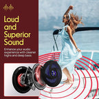 Pyle Waterproof Rated Marine Speakers - 4'' 2 Way Off-Road Vehicles & Weather Resistant Outdoor Audio Stereo Sound System w/ LED Lights, 100W Power, & Low Profile Slim Style, Pair, Black