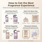 Large 12 Packs Lavender Hanging Scented Sachets Long-Lasting Closet Deodorizer Air Freshener Fabric Refresher Odor Eliminator for Drawer Home Fragrance Gift Set