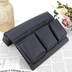 Universal Car Door Side Storage Pocket - Black Leather Window Armrest Organizer Bag with Extra Storage Space for Vehicle Interior Accessories