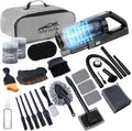 Car Cleaning Kit, Car Detailing Kit with Car Vacuum 8000PA High Suction, Car Interior Cleaning Supplies with Detailing Brushes, Windshield Cleaner Tool, Car Accessories for Men & Women