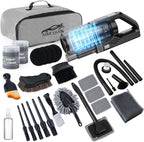Car Cleaning Kit, Car Detailing Kit with Car Vacuum 8000PA High Suction, Car Interior Cleaning Supplies with Detailing Brushes, Windshield Cleaner Tool, Car Accessories for Men & Women