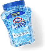 Fraganzia Crystal Beads Air Freshener, Long Lasting Room Deodorizer and Odor Eliminator Gel Beads to Freshen Home, Car, or Office, Morning Sky Scent, 12 Fl Oz - 12 Pack