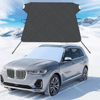 Car Windshield Cover for Ice and Snow Heavy Duty Fabric with Side Mirror Cover,Standard Winter Frost Hail Protector for Most Car, Truck, SUV, Van and MPV (66x 47Inch)