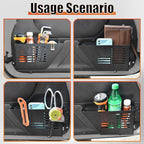 Metal Front Door Pocket Storage Box Compatible with 2007-2018 Jeep Wrangler JK JKU 2/4 Door, 2 PCS Interior Storage Expansion Accessories for Jeep Saggy Net Replacement