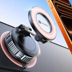 2026 Upgraded Car Phone Holder for Magsafe Car Mount [85 LBS Strongest Suction] Vacuum Magnetic Phone Holders for Your Car 360° Adjustable Car Phone Mount for iPhone 17 Pro Max 16 15 14 Pink