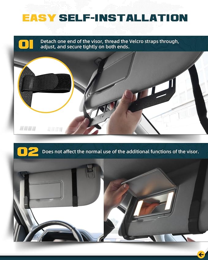 7"x13" Universal Sun Visor Organizer Rigid MOLLE Panel for Vehicle Car SUV Trucks Tactical Gears Interior Accessories