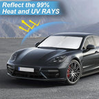 Sunshade for 2017-2023 2024 2025 Porsche Panamera Accessories Front Window Sun Shades Shield Cover for Windshield Foldable 210T Sun Visor