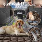 Dog Bed for Truck Back Seat Non-Slip, Truck Dog Bed Soft and Comfortable, Back Seat Pet Bed Mat for Travel, Pet Car Blanket for Backseat Extender and Seat Covers Brown 59”X27.5”