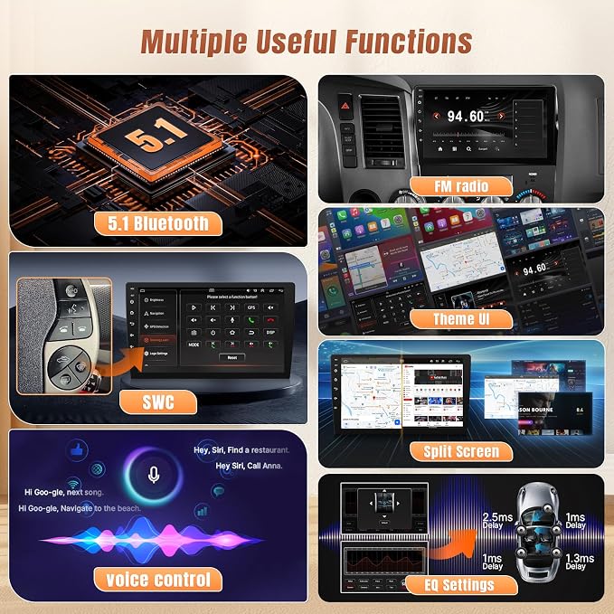Car Radio for Honda CIVIC 2006 2007 2008 2009 2010 2011 Stereo with Wireless Carplay Android Auto - 2+32GB 9Inch Touch Screen for Civic with Bluetooth, GPS, WiFi, FM, SWC + MIC +Backup Camera
