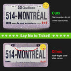 Bling License Plate Frame for Women, 1PCS Sparkly Stainless Steel License Plate Frames| Over 1000 pcs 14 Facets Bedazzled Clear Glass Diamond Rhinestone Crystals w/Free Glitter White Diamond BOX