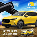 Extra Durable Window Deflectors Tape-On Window Visors Rain Guards Fit for Honda CR-V (CRV) 2023-2026, Sun Visors, Wind Vent for Shades, Exterior Car Accessories - 6pcs. AG0495