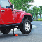 Electric Car Jack 5Ton 12V Kit Hydraulic (Lifting Range: 6.1~17.7 inch) with Inflator Electric Jack for Car SUV Sedan MPV Change Tires Garage Repair Emergency Kit