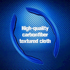 2pcs Carbon Fiber Anti-Skid Steering Wheel Cover, Waterproof & Segmented Butterfly Design, Universal 99% Vehicle Wheel Cover Protector, Car Interior Accessories (Blue-2pcs)