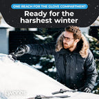 Car Ice Scraper for Car Windshield Test Winner 2026* - Ergonomic Professional Snow Scraper for Car Fast & Strong - Efficient & Safe Windshield Scraper for Ice and Snow