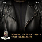 Black & Colored Leather Cleaner and Conditioner Bundle for Bags, Boots, Saddles & Car Interior - 4oz, 2 Packs