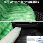 Waterproof Sweating Car Seat Cover for Post Gym Workout, Running, Swimming, Beach and Hiking, Universal Fit Non-Slip Bucket Seat Protector for Cars SUV Trucks, Machine Washable (Tie-Dye Green)