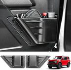 2PCS Front Door Storage Pockets for Ford Bronco Accessories 2025,Side Organizer Box Insert Cup Holder fit Bronco 2/4-Door 2021 2022 2023 2024 Replacement Expansion Interior Accessories
