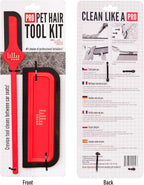 Pro Pet Hair Tool Kit | Pet Hair Remover for Couch, Car Carpet, Car Seat, Auto Interior Detailing Kit, Cat and Dog Hair Remover Tool, Cat Fur Remover, Deep Cleaning Tools