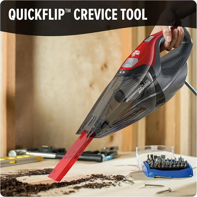 Scorpion Plus Handheld Vacuum Cleaner,Powerful Suction,Lightweight,Includes Pivoting Stair and Upholstery Tool,Crevice Tool,Corded Portable Vacuum Cleaner,(Pack of 2)