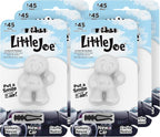 Little Joe 96401-6PK New Car Scent Car Air Freshener Vent Clip, Fights Odors for up to 45 Days, Long-Lasting Freshness, Cute Car Odor Eliminator, Pack of 6