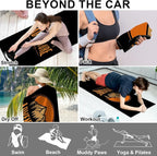 2 Pack Car Towels Seat Cover with Storage Bag, Multifunctional Microfiber Towel for Gym Outdoor Sport Running,Picnic, Beach, Pet Dog Travel,Fits Car SUV Truck (Adventure)