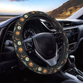 Sun and Moon Steering Wheel Covers Anti-Slip Elasticity Car Accessories Steering Wheel Protector Universal 15 Inch for Cars SUV Vehicle Truck