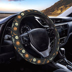 Sun and Moon Steering Wheel Covers Anti-Slip Elasticity Car Accessories Steering Wheel Protector Universal 15 Inch for Cars SUV Vehicle Truck