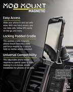 Heavy Duty Magnetic Phone Mount for Car - Universal Car Phone Holder for iPhone & Android, Strong Magnet for Off-Road & Commercial Vehicles, Cell Phone Car Accessories for Women & Men