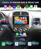 5Ghz WiFi 2G+64G Radio for Toyota 4Runner 2003-2009,for Tundra 2003-2006,for Sequoia 2003-2007 Car Stereo,Wireless CarPlay Android Auto,DSP EQ,7‘’ HD IPS Touchscreen, 26UIs GPS Bluetooth Bakcup Camera