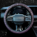 Steering Wheel Cover for Women Bling Bling Crystal Diamond Sparkling Car SUV Wheel Protector Universal Fit 15 Inch Black with Pink Diamond