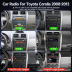 Linux Car Stereo for Toyota Corolla 2008-2012, 9Inch IPS Touchscreen for Corolla Car Radio with Carplay Android Auto Mirror Link FM EQ Backup Camera SWC (for Toyota Corolla 2008-2012)