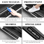 4PCS Car Door Edge Guards Door Sill Protector for Honda 2023-2025 2026 HRV HR-V Accessories ABS Plastic Material Matte Black Car Door Threshold Protection