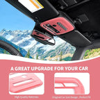 for Bronco Front Reading Light Panel Trim Cover Compatible with 2021-2025 Ford Bronco Interior Accessories 2-Door 4-Door, Pink (with AUX Switches)