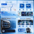 4G+64G Android Car Stereo for VW Jetta Passat Golf Beetle Polo Caddy Tiguan Touran SEAT Skoda,7 Inch Touchscreen with Wireless Carplay Android Auto GPS WiFi Bluetooth FM/RDS DSP Canbus Camera