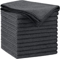 AIDEA Microfiber Cleaning Cloth Grey 12PK, Microfiber Towels for Cars, Premium Car Cloths, Dusting Cloth Lint Free Cleaning Rags for SUVs, House, Kitchen, Window, Workshops,11.5×11.5"