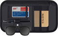 Car Sun Visor Organizer, Vehicle Interior Accessories Storage Pouch Auto Registration Holder with Elastic Strap for Sunglass, Documents, Cards, Pen, Drivers License, etc. (Black)