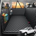 2026 Upgraded Back Seat Extender for Dogs - Large Hard Bottom Dog Car Seat Cover Holds 550lbs, Waterproof Dog Hammock Pet Bed with High-Density Foam Non-Slip Backseat Protector