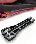 Seat Gap Filler - Stopping Phone Key from Falling, 2PCS Dual Slot Car Seat Gap Filler Organizer with Seat Belt Holes & Storage Slot, Universal Seat Gap Filler for Car Suv Truck (Black)