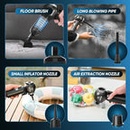 Portable Car Vacuum Cordless 20000Pa 6 in 1 Multifunctional Adjustable Small Handheld Vacuum 7800mAH with Brushless Motor for Gifts, Car Home and Office SW-102