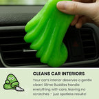 Car Cleaning Gel Putty - 3 Pack Apple Scented Interior Detailing Tool for Cup Holder, Air Vent & Keyboard - Reusable Auto Detailing Accessories - Dust Remover Goop - Gifts for Men Women