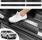 4PCS Car Door Edge Guards Door Sill Protector for Chevy Tahoe & GMC Yukon 2021-2026 Accessories ABS Plastic Material Matte Black Car Door Threshold Protection