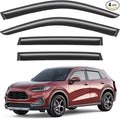 Outside-Mount Window Rain Guards Fit for Honda HR-V LX EX-L Sport 2023-2026, Extra Durable Window Visors Wind Deflector Dark Smoke Vent Shades Car Tape-on with Thicker 4PCS