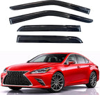KPY Rain Guards Fit for 2019-2025 Lexus ES300h ES350, Out-Channel Window Visors Vent Wind Deflectors 4PC, Car Accessories for 2019-2025 Lexus ES Series