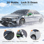 DMJN [2026 Upgraded] Car Windshield Cover for Ice and Snow, Windshield Snow Cover for Winter Snow & Frost, 700D Heavy-Duty, Suitable for Cars, SUVs, and Trucks-Large