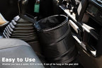 New Leakproof Car Trash Can, 1 Gallon Mini Trash Can Pop-up Collapsible Hanging Car Trash Bin with Hook and Loop, Waterproof PEVA Liner Open-Top Garbage Can for Cars Home Office